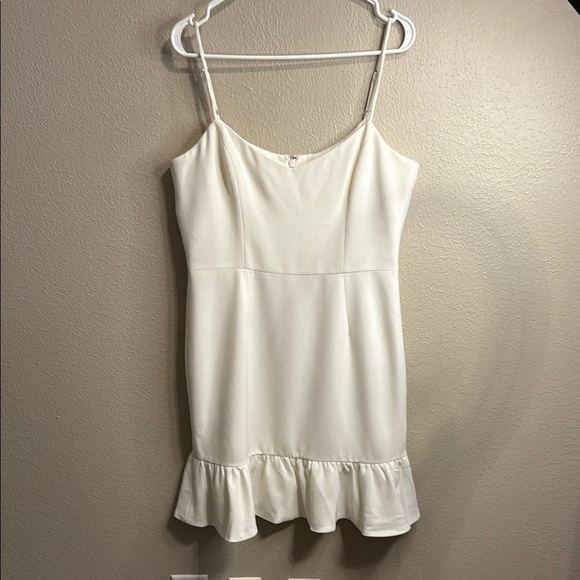Dress the Population Cream Textured Dress - Picture 1 of 8